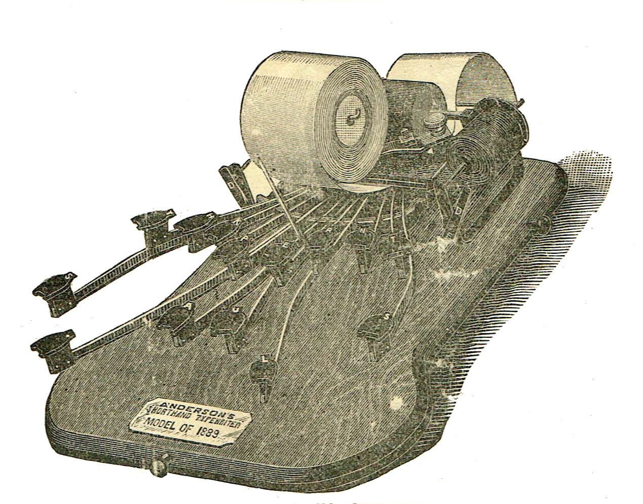Anderson's Shorthand Typewriter Illustration
