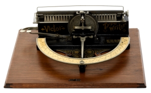 Victor Index typewriter circa 1889