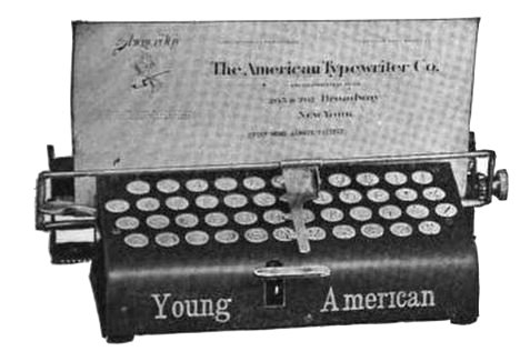 Young American typewriter 